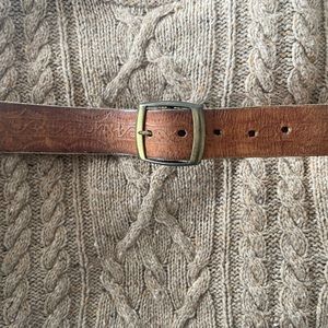 Vintage leather belt